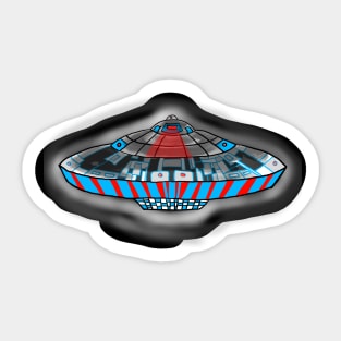 Flying Saucer Sticker